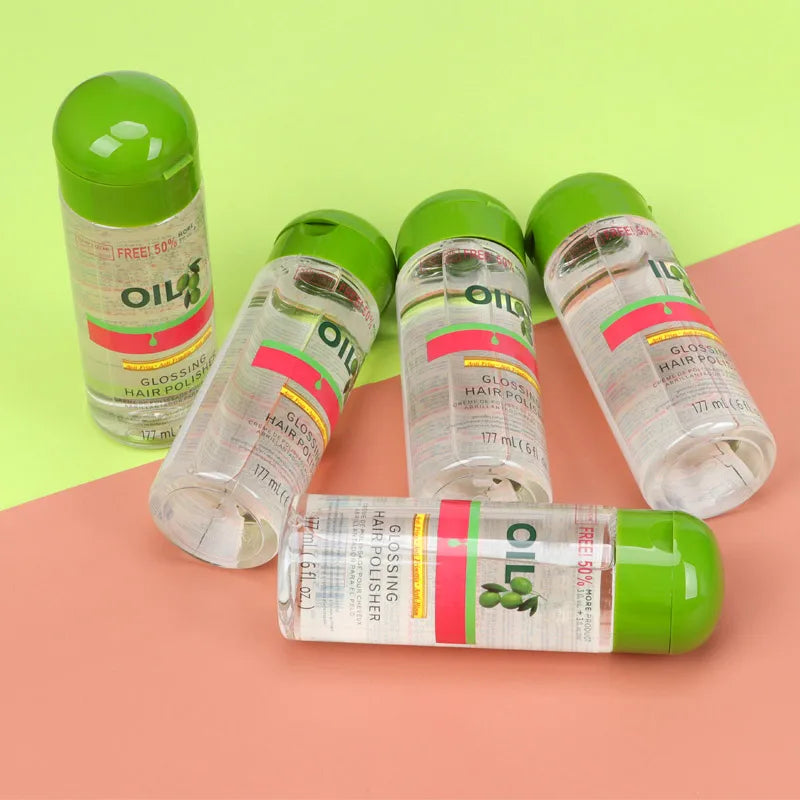 Olive Oil Frizz Control & Shine Glossing Polisher 6 Ounce Shining Hair Glossing Oil Daily Use Good Smell Hair Smooth Healthy Oil