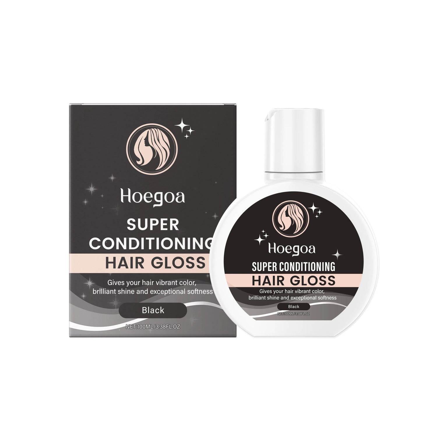 Super Hair Gloss Color Conditioning Enhance Color Boost Shine Deep Nourish Semi-Permanent Hair Color Conditioner For Brown Black