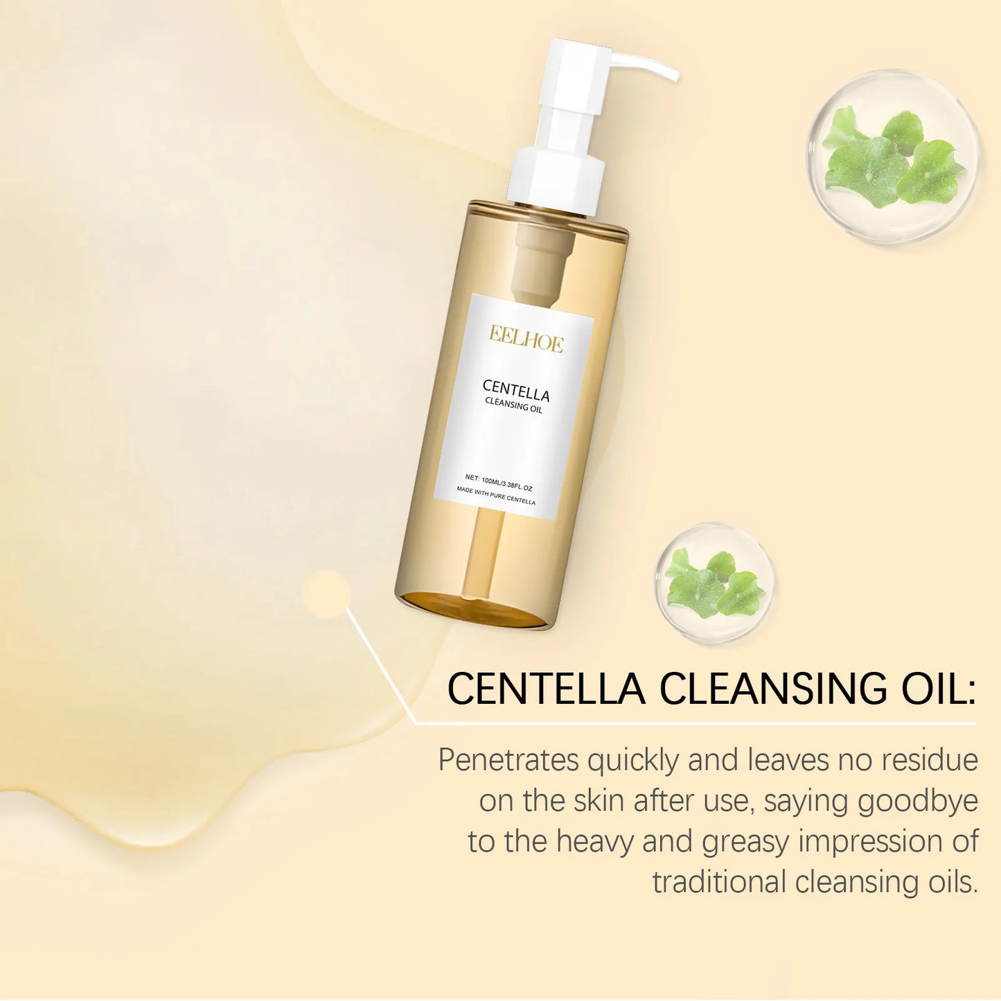 Centella Cleansing Oil Facial Makeup Remover Clean Nose Pores Rejuvenation Face Repair Skin Smooth Hydrating Face Centella Serum
