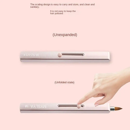 Make Up Tool Eyeshadow Applicator Lady Capped Women Beauty Lipstick Brush Cosmetic Brush Retractable Lip Brush Lip Gloss Brush