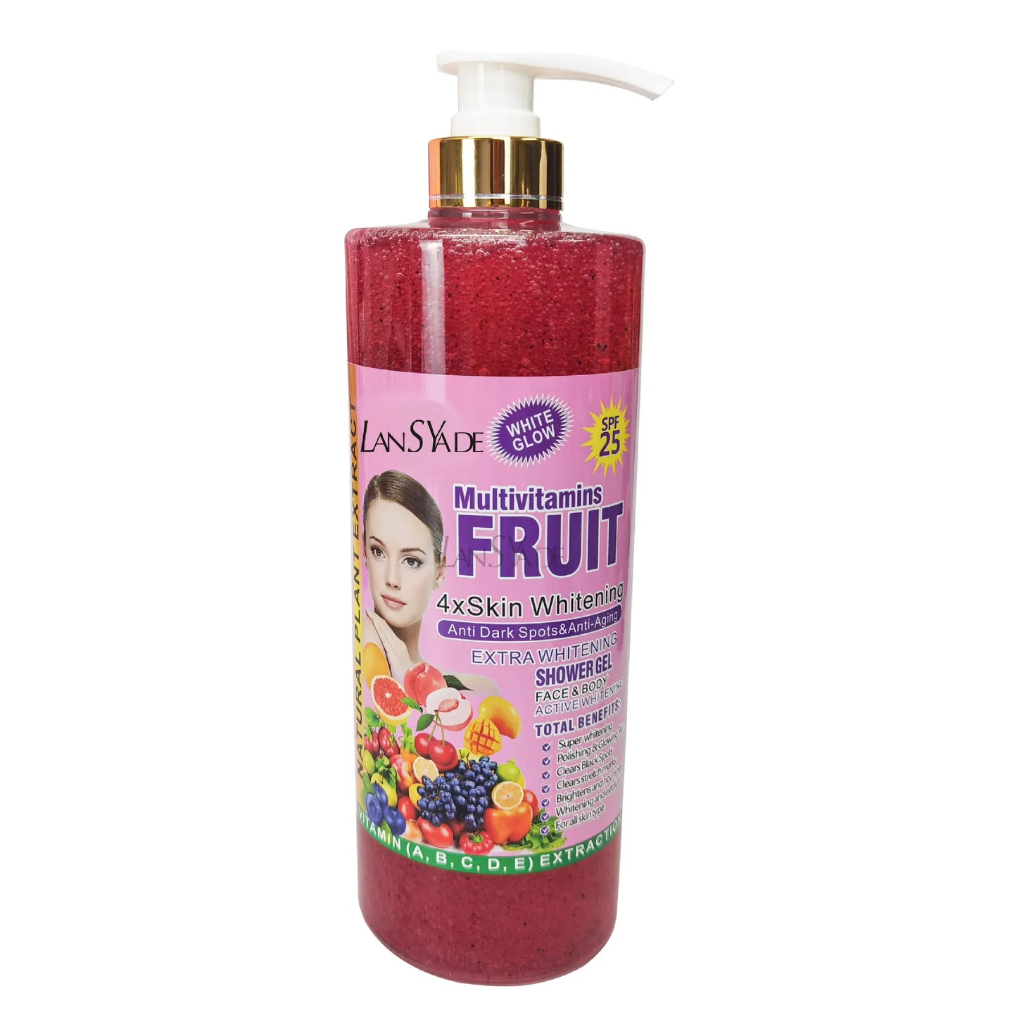 1000ml Scrub bath lotion silky smooth skin foam rich moisture skin toner brighten skin color anti-aging mild lasting fragrance