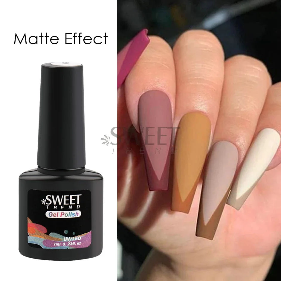 Matte Top Coat Base Coat Gel Nail Polish Protected Surface No Wipe Semi Permanent Soak Off UV Hybrid Varnishes Manicure Supplies