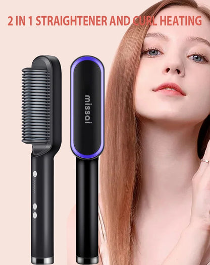 Hair Straightener Professional Quick Heated Electric Hot Comb Hair Straightener Personal Care Multifunctional Hairstyle Brush