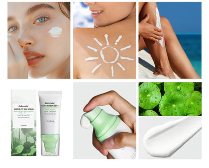 Sunscreen SPF 50 Centella Asiatica No Sticky Refreshing Sunscreen 50ml Sunscreen Essence for Dry Oily Sensitive Skincare