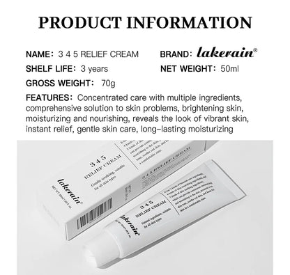 3 4 5 Relief Cream Address Blemishes Nourish The Skin And Provide Soothing Care Face Lifting Beauty Moisturizer Korean Cosmetics
