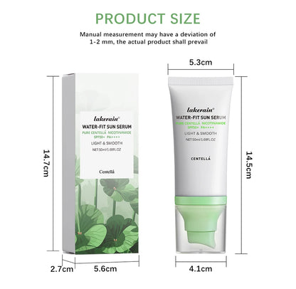 Sunscreen SPF 50 Centella Asiatica No Sticky Refreshing Sunscreen 50ml Sunscreen Essence for Dry Oily Sensitive Skincare