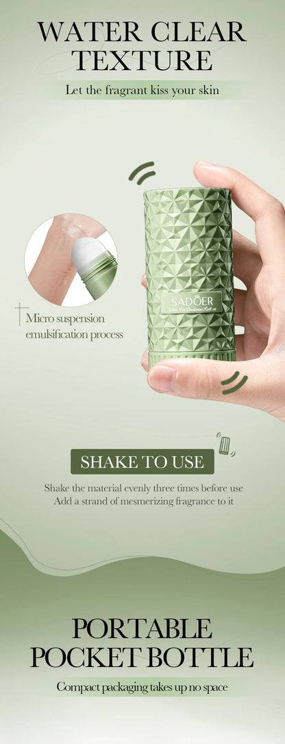 SADOER Fragrant Anti Odor Body Cream Roll-On Beads Anti Sweating Odorless Scenting Underarm Neck Deodorant Refreshing Creams