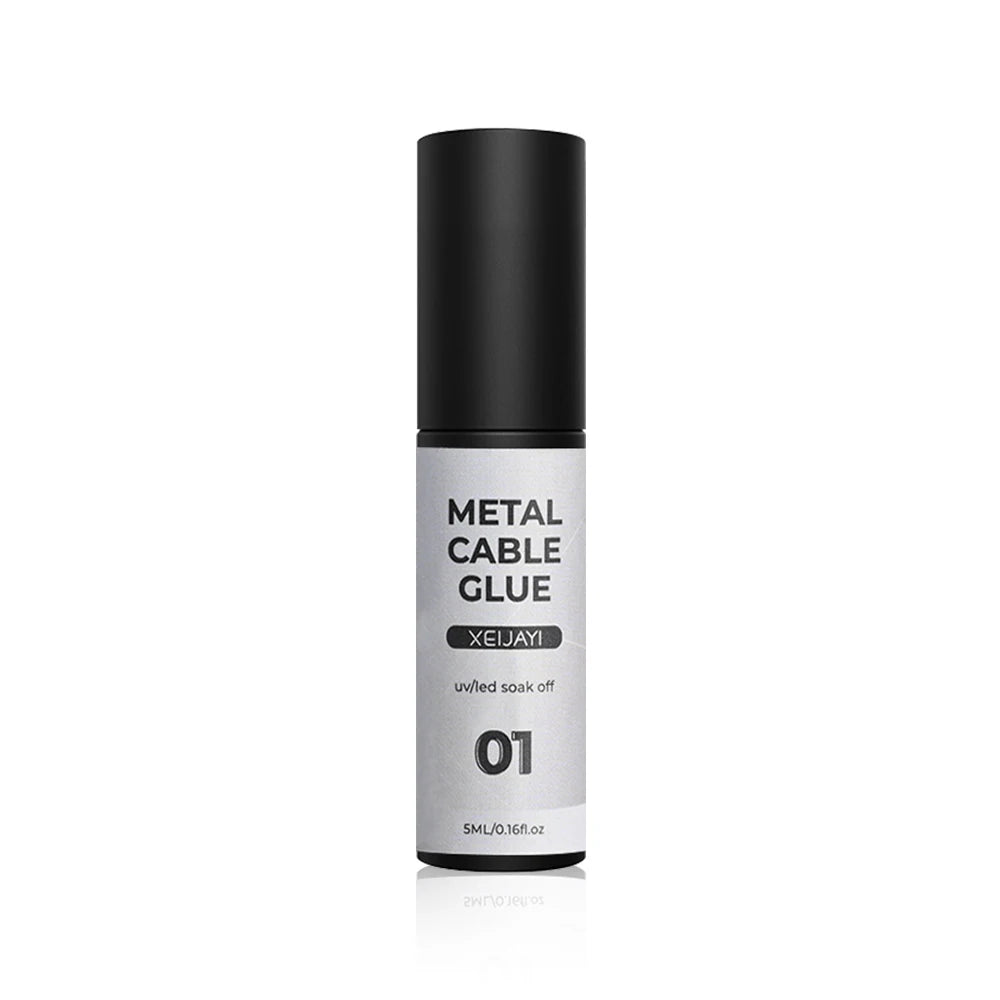 5ML Silver/Gold Metal Painting Liner Nail Glue Sparkly Mirror Effect Soak Off  Gel Polish Semi Permanent French Nail Art Varnish