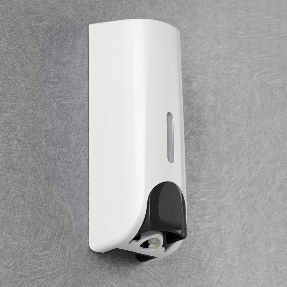 350ML Shower and Lotion Dispenser Waterproof Shampoo Shower Gel Container Wall Mount with Clear Window for Home Hotel Restaurant