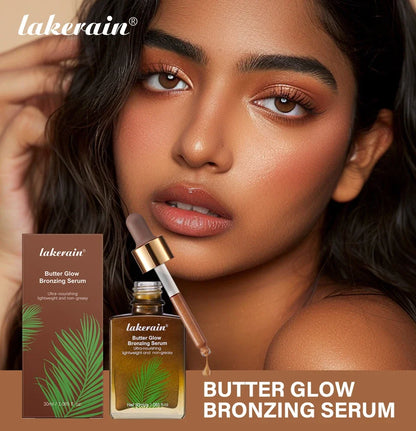 30ml Butter Glow Bronzing Serum Innovative Nourishing Skincare Bronzing Drops for Radiant Natural Sunkissed Complexion Sunkissed