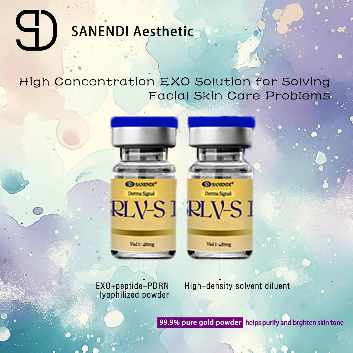 Sanendi Korean New EXO Technology Exosmass Advanced facial cell regeneration beauty technology - Deep cleansing essence water