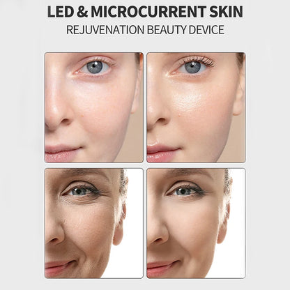 Electric Vibrating Age-R Booster Pro 7 Colors Led Facial Light Therapy Anti Wrinkle Brightening Beauty Device Rejuvenation Tool