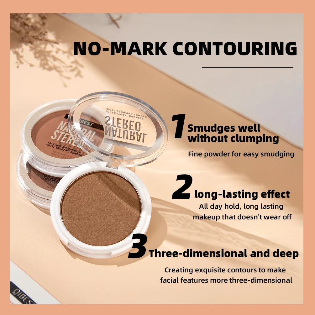 Matte bronzer A natural-looking cream bronzer that lasts for all skin types, perfect for contouring and highlighting