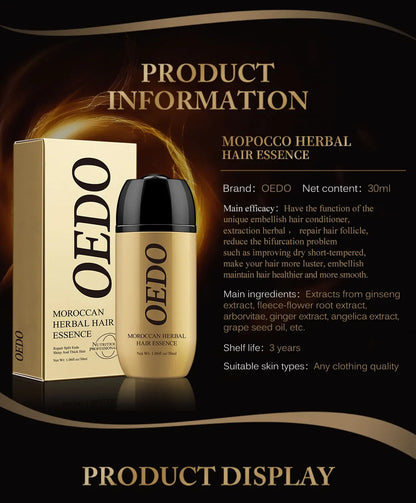 2PCS Ginseng Gloss Nourish Repair Hair Treatment Hair Loss Fast and Powerful Hair Growth Essence Hair Care