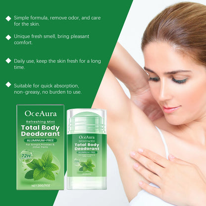 Underarm Antiperspirant Deodorant Stick Body Odor Remover Lasting Mint Fragrance Portable Armpit Anti Sweaty Stick For Women Men