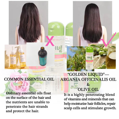 Olive Oil Frizz Control & Shine Glossing Polisher 6 Ounce Shining Hair Glossing Oil Daily Use Good Smell Hair Smooth Healthy Oil