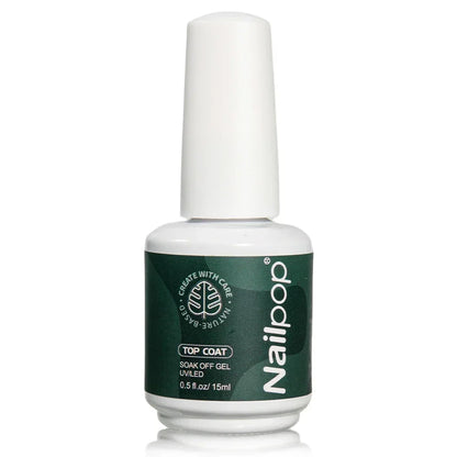 Nailpop 10ml Rubber Base Gel Top Coat Soak Off UV LED Gel Polish Nail Art Degisn Clear Long Lasting Varnish Nail Function Gel