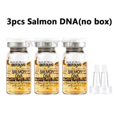 Stayve 8ml Salmon DNA Gold Ampoule Booster Serum Kit Repair Face Lighten melanin Brightening Whitening Moisturizing Care Skin