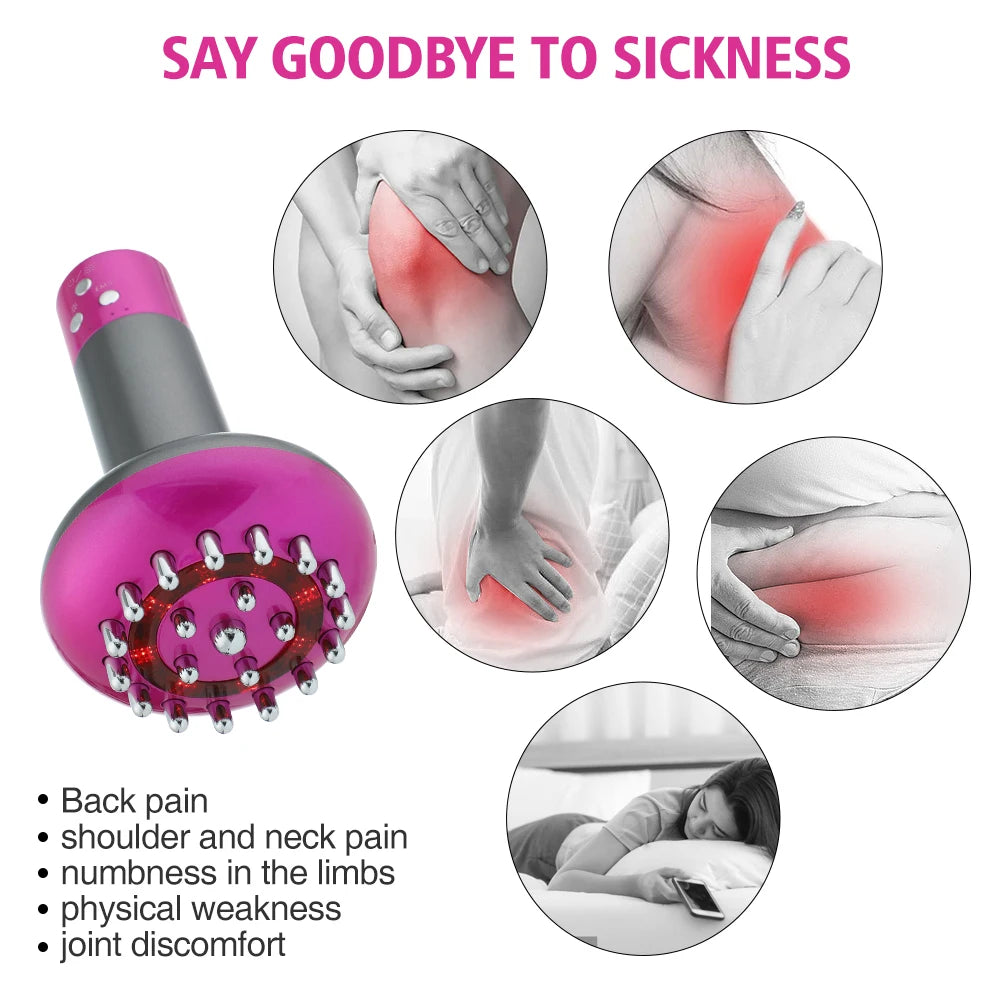 Rechargeable Guasha Massager Body Shaping Heating Meridian Scraping Brush Lymphatic Detoxification Regimen Dredging Fat Burner