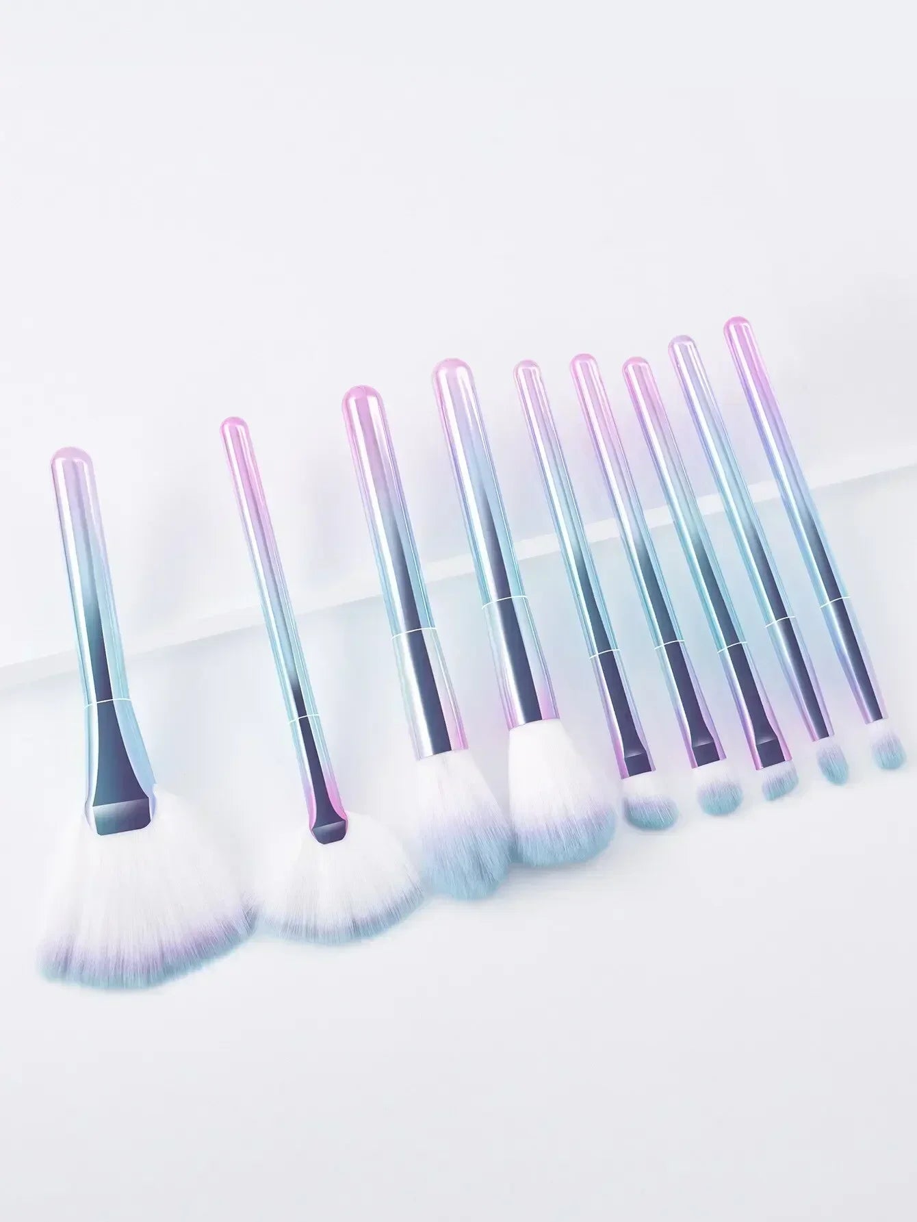 9PCS Color Makeup Brush Set EyeShadow Foundation Women Cosmetic Brush Eyeshadow Blush Powder Blending Beauty Soft Makeup Tool