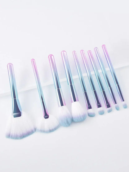 9PCS Color Makeup Brush Set EyeShadow Foundation Women Cosmetic Brush Eyeshadow Blush Powder Blending Beauty Soft Makeup Tool