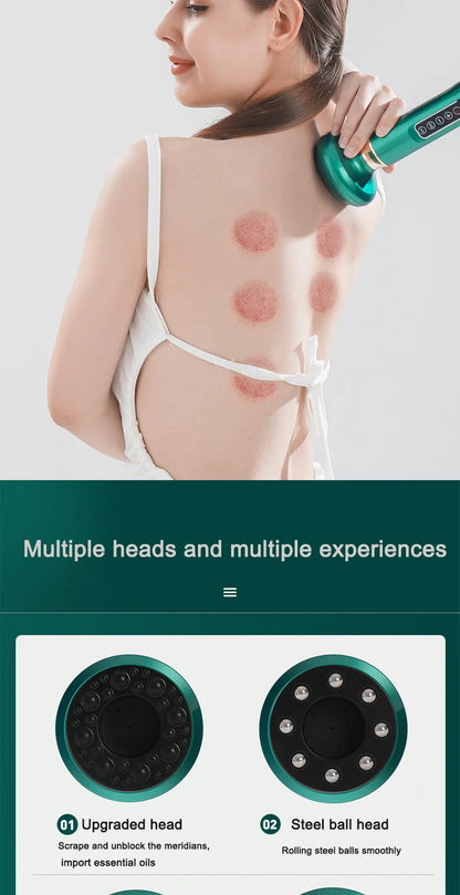Electrical dredging meridian cupping device intelligent vacuum negative pressure household electric Bianshi electric heating