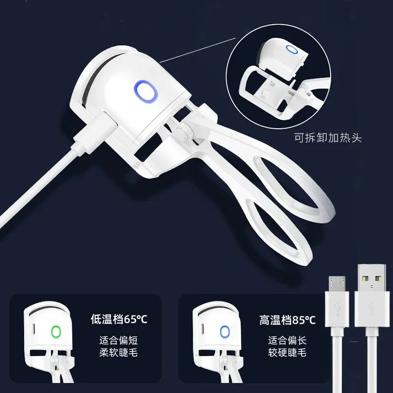Electric Eyelash Curler - Instantly Enhance Your Lashes with Safe, Heated Technology for Perfect Curls Every Time