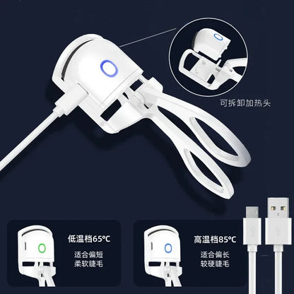 Electric Eyelash Curler - Instantly Enhance Your Lashes with Safe, Heated Technology for Perfect Curls Every Time