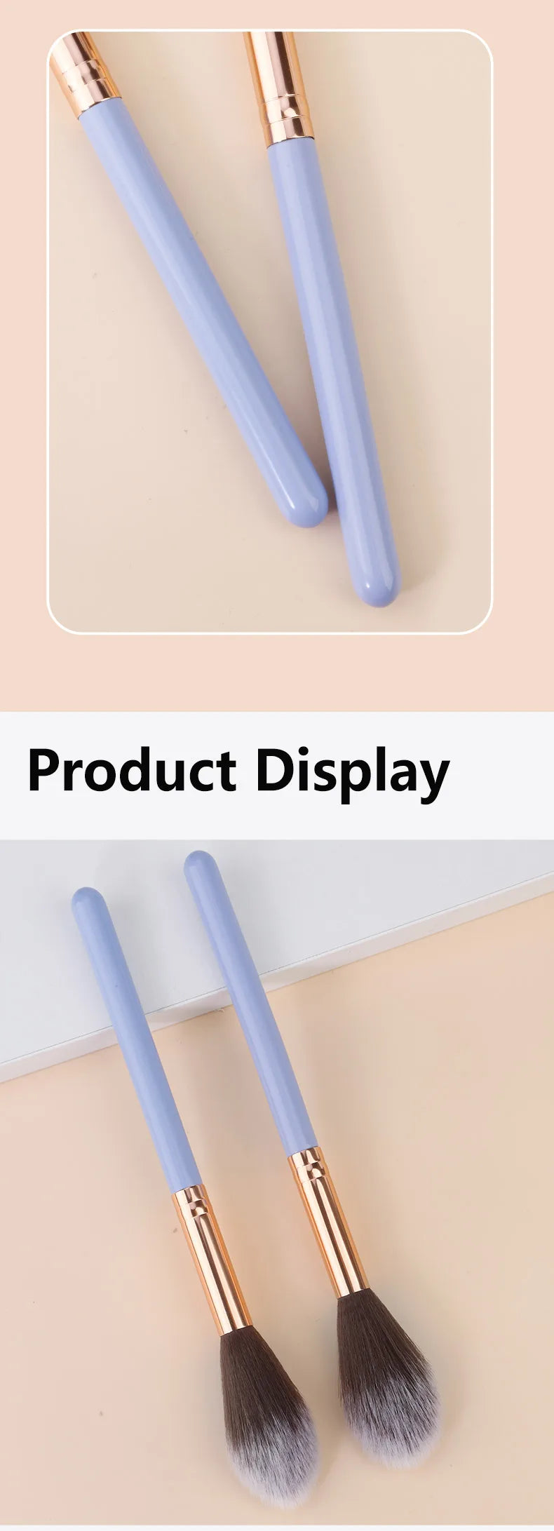 1/5/10pcs Professional Blush Highlight Loose Powder Brush Portable Multifunction Soft Fiber Makeup Brush Beauty Tools