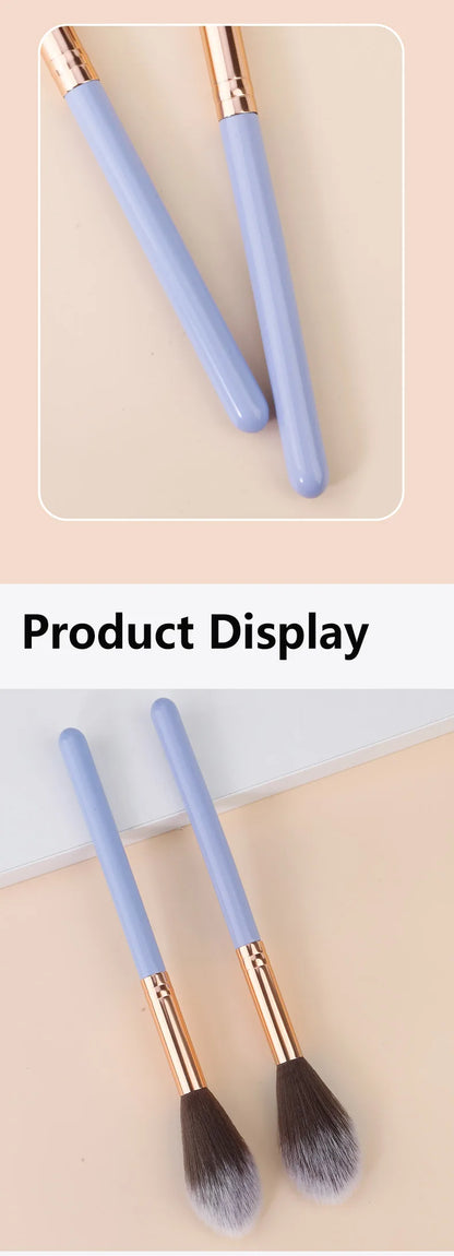 1/5/10pcs Professional Blush Highlight Loose Powder Brush Portable Multifunction Soft Fiber Makeup Brush Beauty Tools