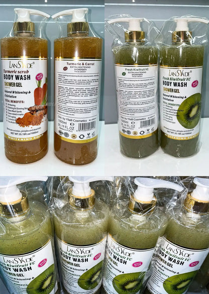 1000ml Scrub bath lotion silky smooth skin foam rich moisture skin toner brighten skin color anti-aging mild lasting fragrance