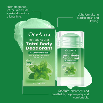 Underarm Antiperspirant Deodorant Stick Body Odor Remover Lasting Mint Fragrance Portable Armpit Anti Sweaty Stick For Women Men