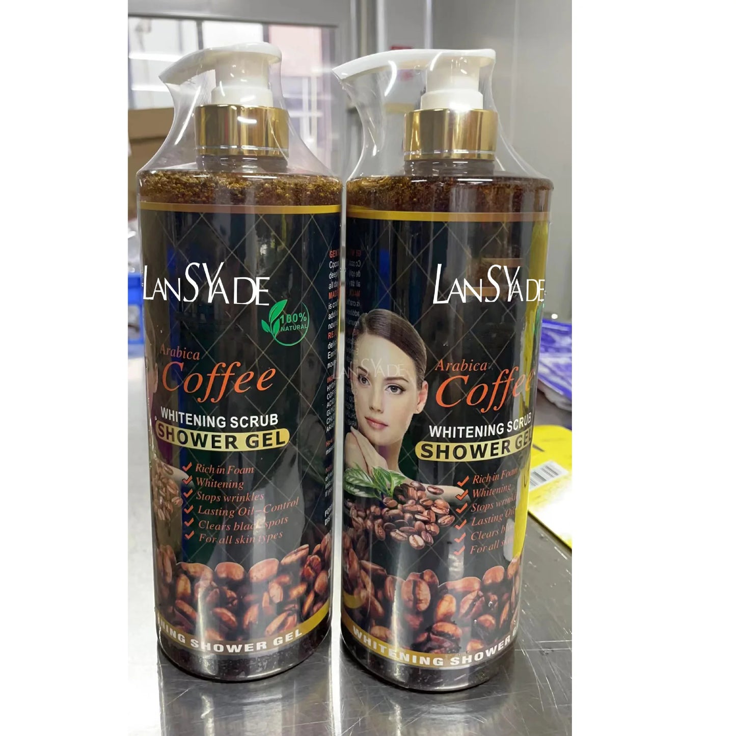 1000ml Scrub bath lotion silky smooth skin foam rich moisture skin toner brighten skin color anti-aging mild lasting fragrance