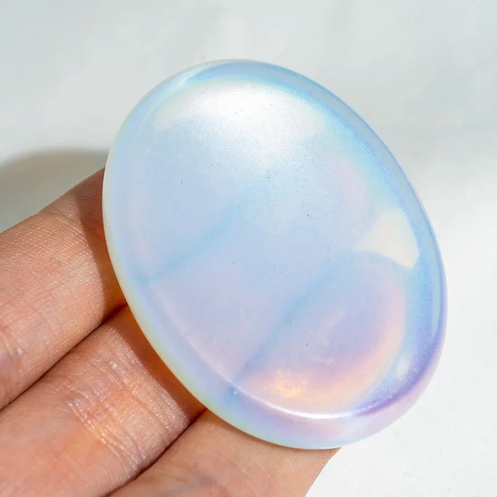 Thumb Massage Stones Beautiful Seven Chakra Crystal Healing Success Health Wealth Reiki Home Energy Gemstone Forget Worry Stones