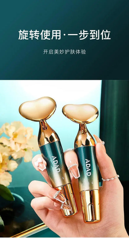 Electric Facial Beauty Devices Face Lifting Anti Wrinkle Facial Eye Massage with Face Cream Introducer Skin Rejuvenation
