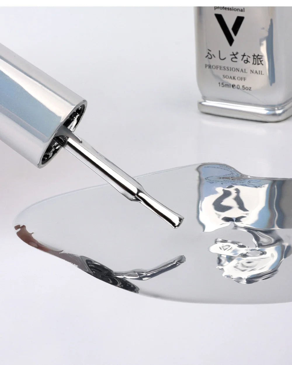 VINIMAY New 2023 Metallic Mirror Silver Nail Painting Gel Nail Polish Soak Off UV Gel Polish Nail Art Gel Varnish Lacque Prime