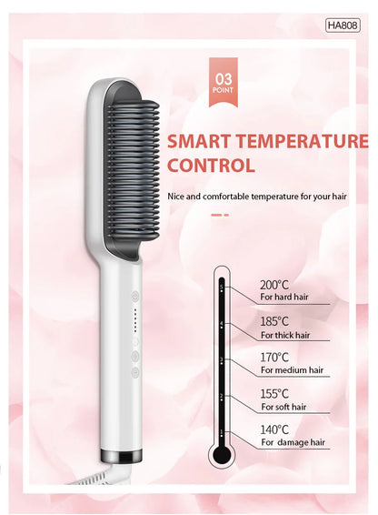 Hair Straightener Professional Quick Heated Electric Hot Comb Hair Straightener Personal Care Multifunctional Hairstyle Brush