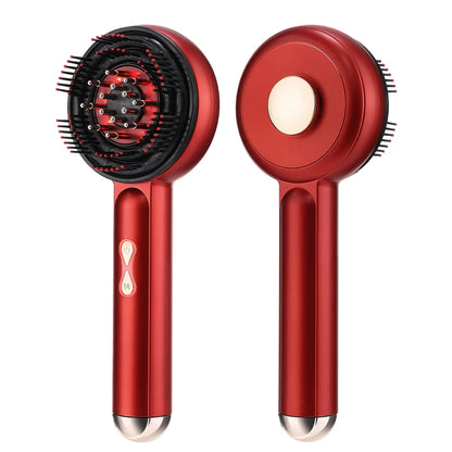 Electric Vibration Massage Comb Red Light Therapy Hair Growth Massage Scalp Brush Anti Hair Loss Liquid Oil Applicator Hair Care