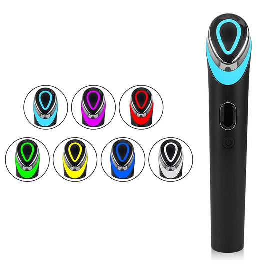Electric Vibrating Age-R Booster Pro 7 Colors Led Facial Light Therapy Anti Wrinkle Brightening Beauty Device Rejuvenation Tool