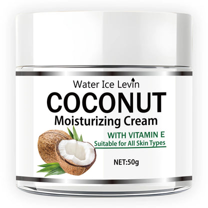50g Coconut Oil Moisturizing Cream |   Collagen and Vitamin E |   Alcohol-Free |   Suitable for All Light Skin Types |   Moisturizing Formula Containing Hyaluronic Acid and Retinol