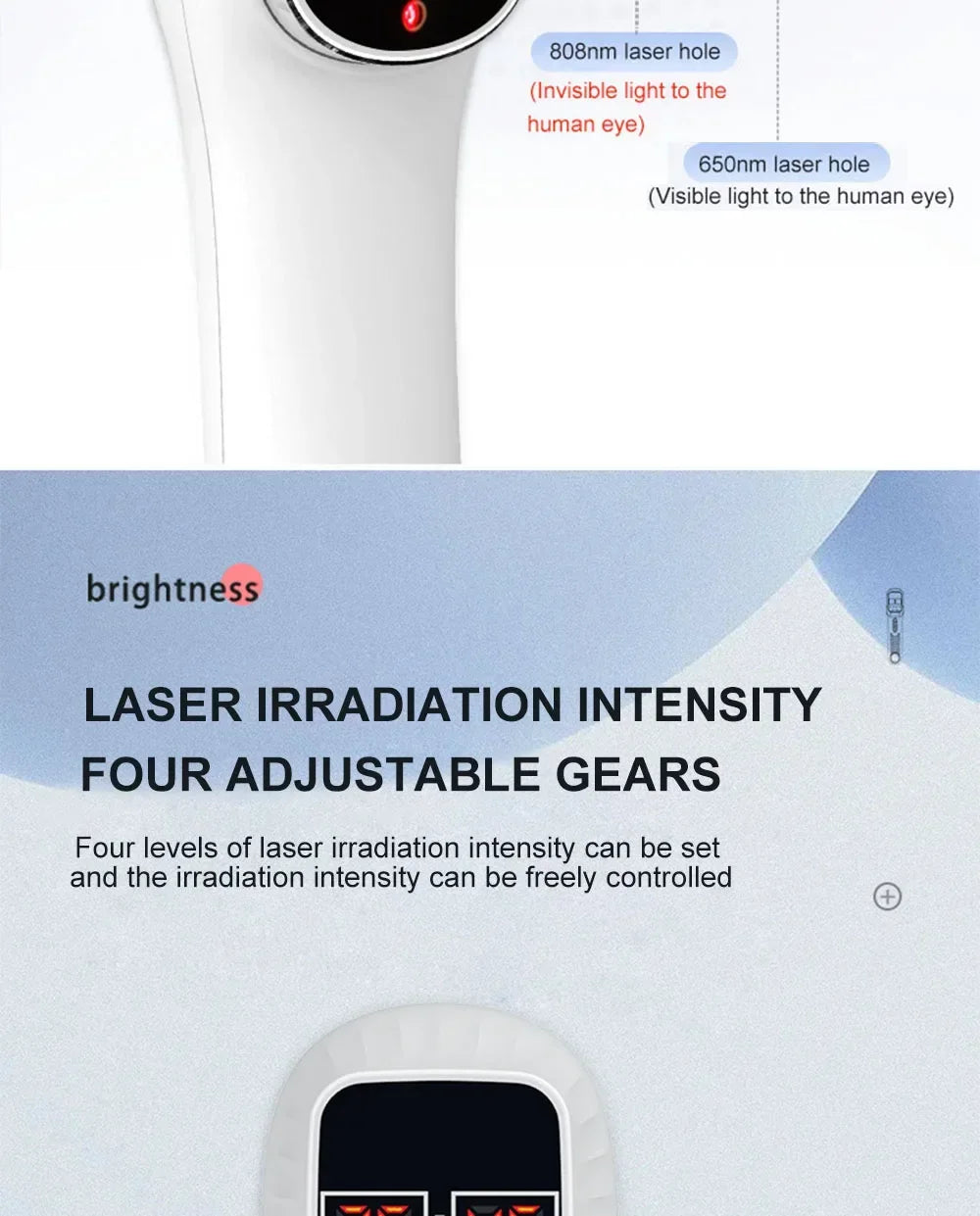 Red Light Infrared Therapy Beauty Device 2025 LED Facial Laser Therapy and Body Anti Aging Wrinkle Acne Pore Skin Tighten Whiten