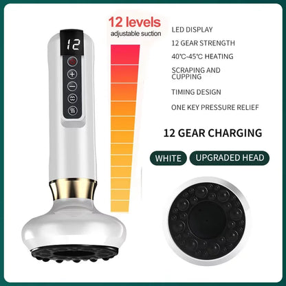 Electrical dredging meridian cupping device intelligent vacuum negative pressure household electric Bianshi electric heating