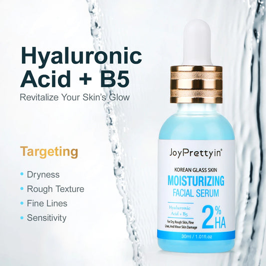 B5 Moisturizing Face Serum Hyaluronic Acid Improve Dark Skin Fade Fine Lines Deep Hydration Firming Facial Essence Skin Care
