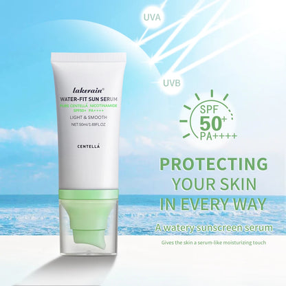 Sunscreen SPF 50 Centella Asiatica No Sticky Refreshing Sunscreen 50ml Sunscreen Essence for Dry Oily Sensitive Skincare