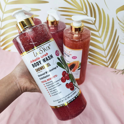 1000ml Scrub bath lotion silky smooth skin foam rich moisture skin toner brighten skin color anti-aging mild lasting fragrance