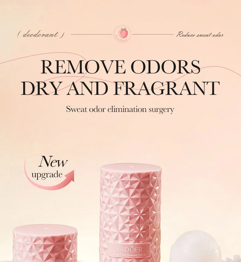 SADOER Fragrant Anti Odor Body Cream Roll-On Beads Anti Sweating Odorless Scenting Underarm Neck Deodorant Refreshing Creams