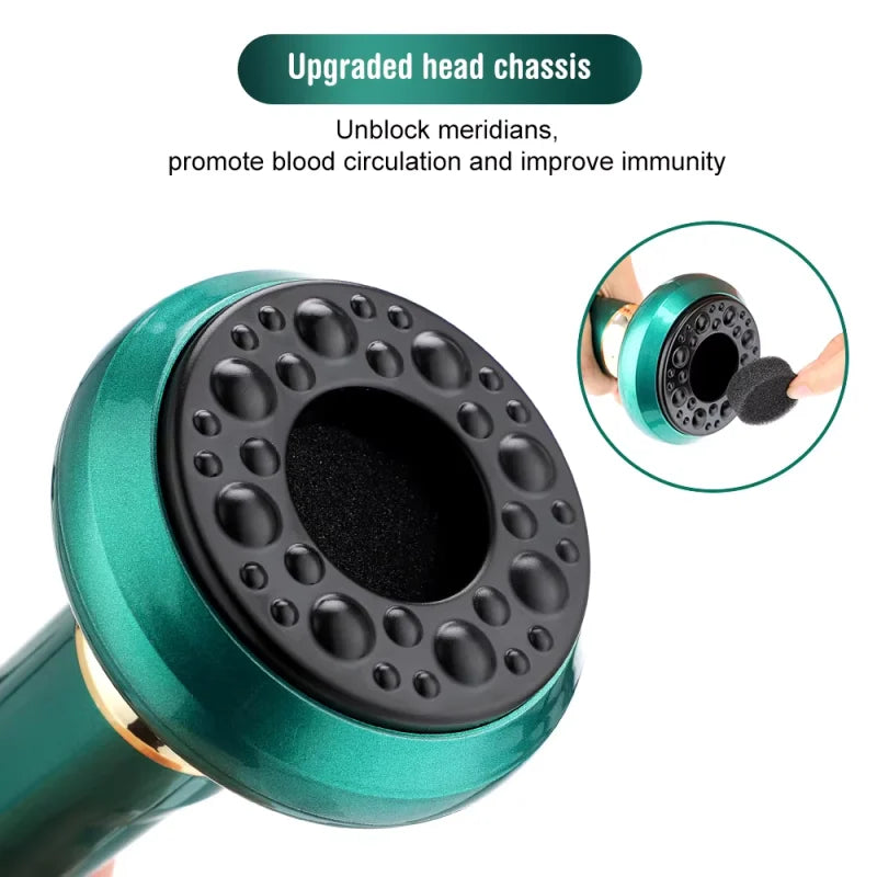 Electrical dredging meridian cupping device intelligent vacuum negative pressure household electric Bianshi electric heating