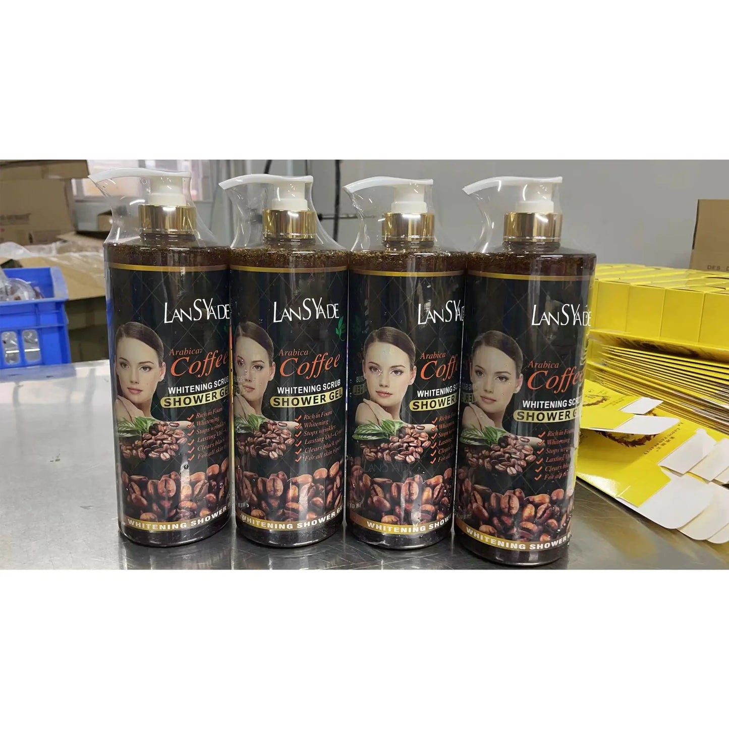 1000ml Scrub bath lotion silky smooth skin foam rich moisture skin toner brighten skin color anti-aging mild lasting fragrance