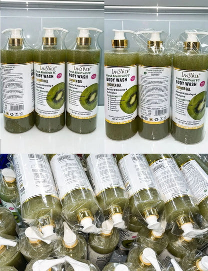 1000ml Scrub bath lotion silky smooth skin foam rich moisture skin toner brighten skin color anti-aging mild lasting fragrance