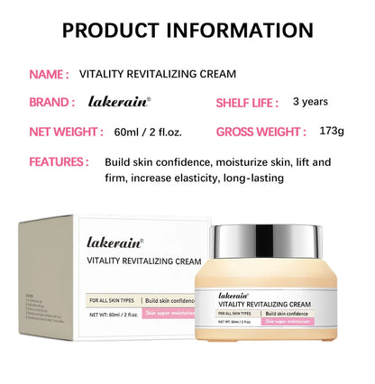Vitality Revitalizing Cream Anti-aging facial Moisturizes Tightens The Skin To Improve Dry Skin And Fine Lines Skin Care Product